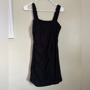 Women’s black Abercrombie linen blend dress size Small